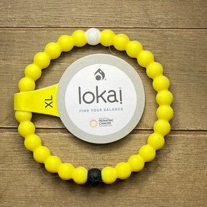 Lokai Yellow Pediatric Cancer Bracelet XL